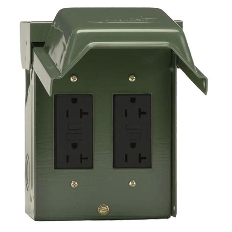 2 20 amp outdoor electrical box with gfci outlet|20 amp gfi receptacles exterior.